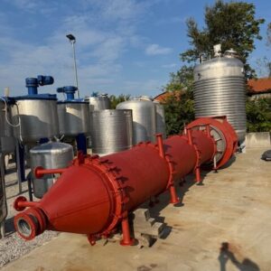 Grande evaporatore in acciaio INOX