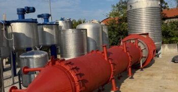 Grande evaporatore in acciaio INOX