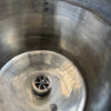 Turbo-emulsore della "Comer", fatto in acciaio INOX e con una capienza totale di 350 litri