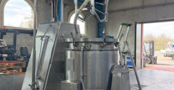 Turbo-emulsore da 350 litri in acciaio INOX completo di quadro elettrico