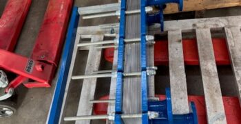 Scambiatore della "Techno System", materiale: Acciaio INOX